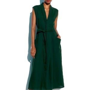 Zara Green pocketed dress